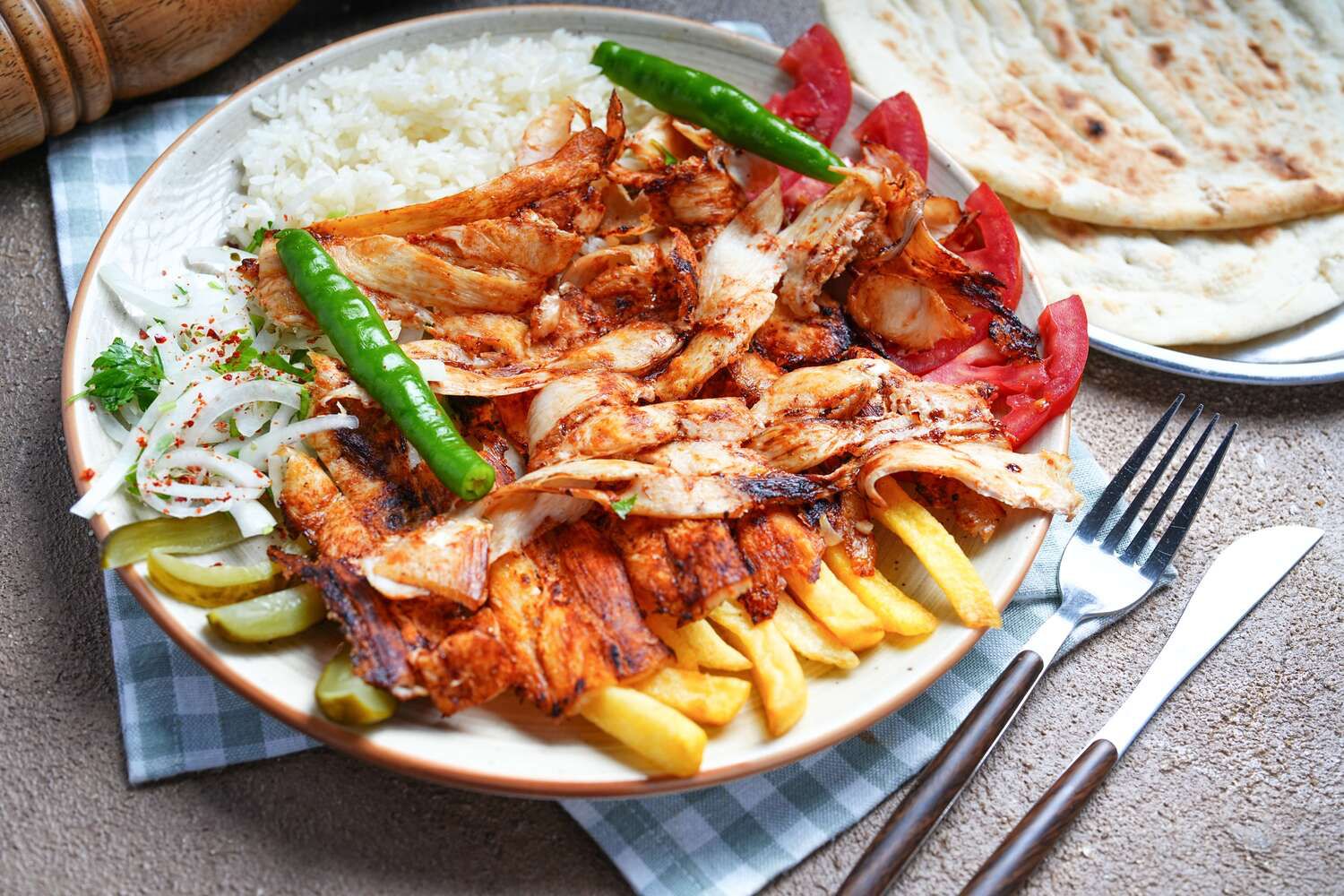 Porsiyon Tavuk Menü